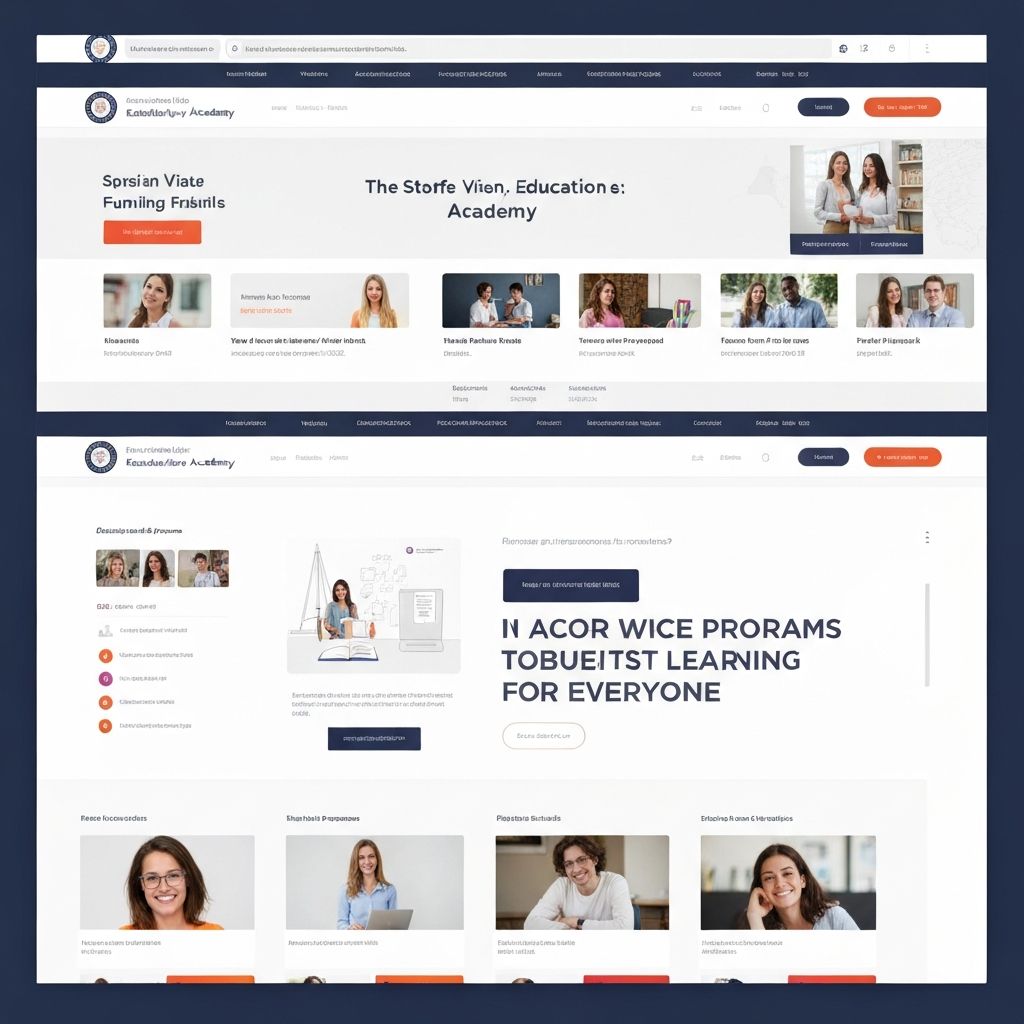 Deja's Academy website screenshot