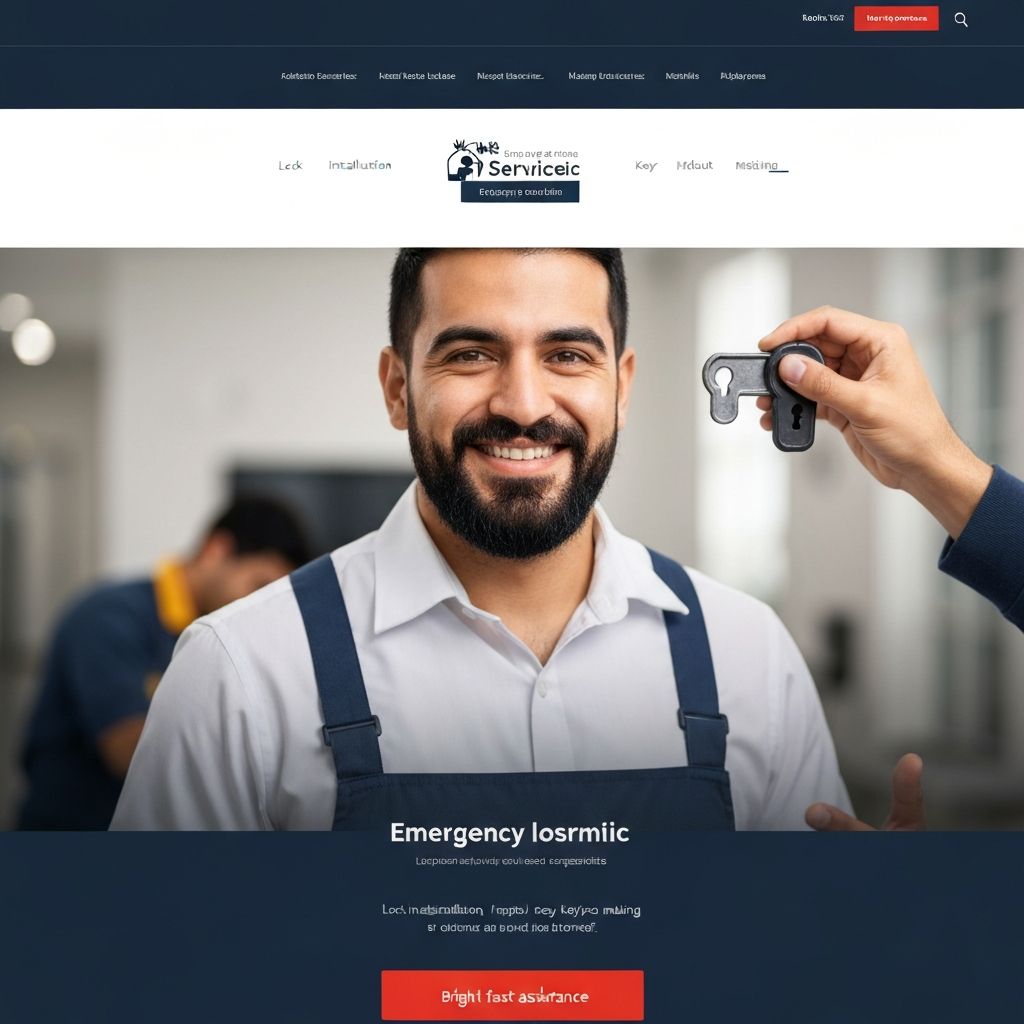Key Time Locksmith website screenshot
