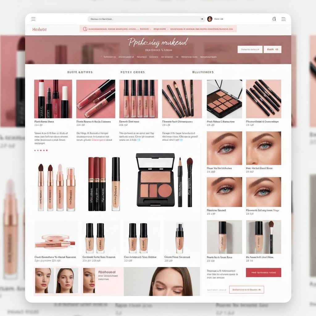 Makeup Mania website screenshot
